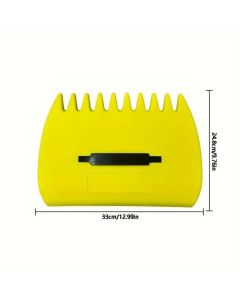 Hand Rakes Leaf Scoops -Large Leaf Grabber for Picking Up Yard Leaves, Lawn Garbage and Grass Clippings (yellow)