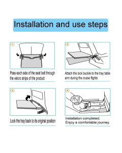 Toddler Airplane Bed & Airplane Seat Extender for Kids - Portable Foot Rest for Children Flights, Soft flannel Toddler Plane Bed, Lightweight Machine Washable Travel Essentials
