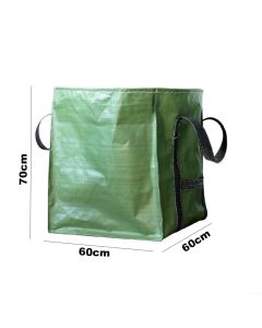 Heavy Duty Storage Tote Bag  Rugged Woven Polypropylene Moving Bag, Reusable Self-Standing Design, Single, Green 60X60x70 Cm