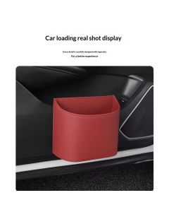 Car Trash Can,Mini Car Trash Bin for SUV and Truck, Automotive Trash Can for Vehicle, Home, Office, Multipurpose, Easy to Clean (Red)