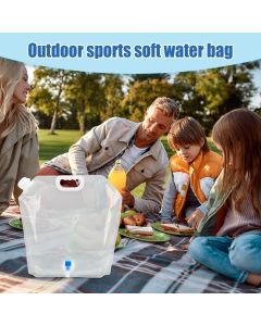 2 pack Collapsible Water Container Bag Outdoor Water Grade Water Jug Folding Water Storage Bag for Camping Hiking & Survival Kit Sport 5L