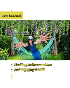 Beautiful Boho Style Hammock -Camping， Portable 2 Person Hammock, for Suitable for Backpacking, Patio, Beach, Backyard, Outdoor, Garden,Wedding Decor
