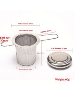 2 Pack Tea Infuser, Stainless Steel Extra Fine Mesh Tea Strainer for Loose Leaf with Foldin Handle Sitting in Mugs, Tea Filters, Tea Strainers, Tea Basket, Infusers Tea Diffuser for Loose Tea Steeper