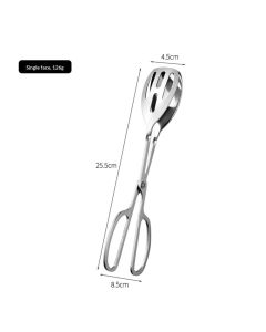 2-PACK Serving Tongs for Buffet Party Catering, Thickening Food Serving Salad Cake Bread Kitchen Tongs, Stainless Steel