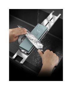 Whetstone holder Sharpening Stone Base - Stainless Steel Adjustable Whetstone Holder Sink Bridge for 12.6"-18.1" Sink Length,