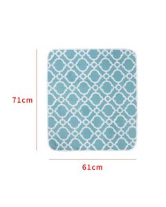 Ironing Mat, Portable Travel Ironing Pad, 71*61cm Ironing Mat for Table Top of Washer, Dryer, Table Top, Countertop,  Coating and Scorch Resistant（blue）