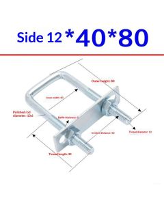 Leaf Spring Clamp Kit Fits Leaf Springs Up, Locks Leaf Springs Together For Stabilizing,Provides Better Control of Axle Torque Pack  4pcs