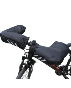 Adult bicycle accessories gloves waterproof bicycle pole warmer extreme cold weather mountain commuters winter outdoor bicycle belt reflective black