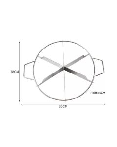 Stainless Steel Pie Cutter | 6-Slice Pie Cutter | Creates Beautifully Uniform Slices of Pie | Pie Cutters Medium