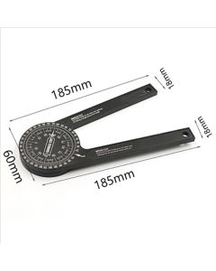 Aluminum Miter Saw Protractor | 7.3-Inch Rust Proof Angle Finder Featuring Precision Laser Engraved Scales