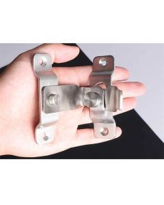 2 pack Flip Door Latch, 90 Degree Heavy Duty Stainless Steel Bar Gate Latches Safety Door Lock, Sliding Door Lock, Brushed Finish