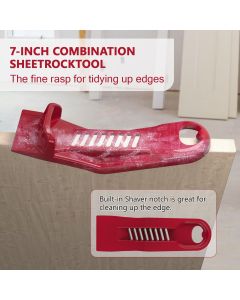 2 pack Drywall Panel Lifter, Drywall Rasp, Drywall Tool Includes Built In Bottle Opener, Lightweight, Non-Clogging Rasp, Door Hanging Tool