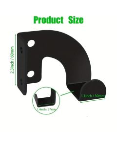 2PCS Chainsaw Hanger, Heavy Duty Chainsaw Wall Mount Holder, Organizer Mounted Chainsaw Rack, Chain Saw Hanger for Garden, Garage, Workshop, Black