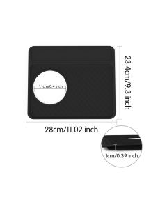 Espresso Tamper Mat, Food Grade Silicone Non-Slip,  Waterproof Heat Resistant, Espresso Tamping Station for Espresso Machine Barista Accessories (Black)