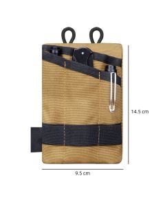 Pouch for Men,  Multitool Pocket Pouch Hold Your Flashlight/Pocket Knife, Pen, Notebook Key accessory kit（khaki）