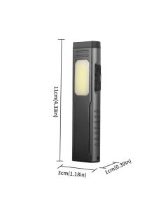 Rechargeable LED Flashlight  7 Modes for Home, Outdoor, Rechargeable Flashlight with Sound Beeper,Camping, Emergency (Black)