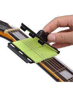 Guitar String Cleaner Clean Cloth Tool Scrubber for Cleaning Maintenance Care Kit for Violin/Bass/Ukulele/Electric Guitars and Other Musical Instrument 2 Pack