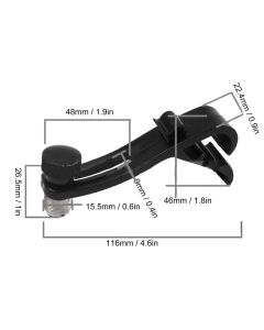 Drum Microphone Clip, 4PCS Shockproof Securing Mic Clips Drums Micro Phone Clamp Mount Holder Adjustable Compact Universal Lapel Mic Stand Rim Musical Instrument Supplies Fixing Set