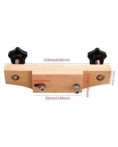 Solid Guitar Bridge Clamp, Entry Level Bridge Clamp Acoustic Luthier Tools with Cork Gasket & L-Wrench, Wooden Guitar Bridge Clamp for Classical/Acoustic Guitar Accessory Luthier Tools