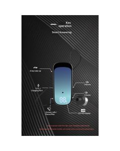 Retractable Wireless Headset Headphone Stereo Earphone V5.2 Noise Cancelling Mic Clip on Earpiece Comfortable HandsFree Headset 20Hrs Talking Time Sports Business Trucker Driver Earbud