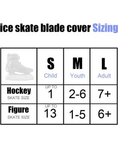 Ice Skate Blade Covers Ice Skate Blade Protector Ice Blade Guards Protective Skate Covers Skating Cover for Boys Girls Men Women（M）