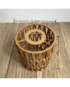 1 Pack Rattan Lamp Shade, Handwoven Natural wicker lamp shade, Boho Pendant Light Shades for Living Room, Bedroom, Kitchen - Eco-friendly & Stylish Home Decor