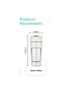 20 oz Portable Blender Cup - USB Rechargeable for Shakes, Smoothies & Juices, Personal Blender for Travel, Office, Gym (White)