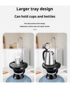 Drinking Water Dispenser Pump, Automatic Electric Drinking Water Bottle Pump USB Rechargeable with 2 Switch Control, Stable and Portable for Home, Kitchen, Office, Camping