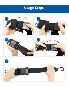 Transom Tie Down Straps – Heavy-Duty Boat Trailer Straps for Bass Boats, Jet Skis & More, Secure Fit, Easy to Use - Marine Boat Accessories