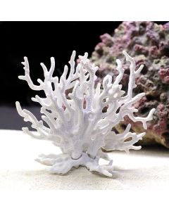2pcs Artificial Aquarium Coral Ornament Plastic Fish Tank Plants Decoration for Aquarium Landscape （white+blue）