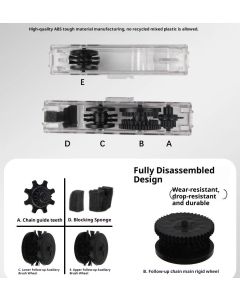 Bike Chain Clearer - Cleaning Tool Scrubber with Rotating Brushes - Bicycle Clean Tool for Cleaning Bicycle Chain