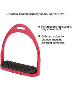 Premium Safety Stirrup Die Cast Aluminum Flexible Stirrup, 1 PairsNon Slip Rubber Pad Horse Riding Tool Accessories