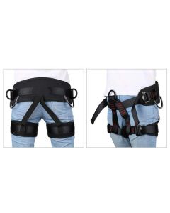 Climbing belts, Thicken Professional Half Body Safety Belt Climbing Gear for Tree Climbing, Fire Rescue, Rappelling and Other Outdoor Adventure Activities
