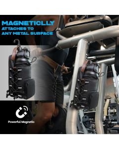 Magnetic Gym Bag,Magnetic Water Bottle Holder for Gym,Small Gym Bag for Men and Women,Gym Gifts & Gym Accessories（Excluding kettle）