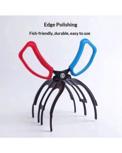 Fish Grabber, Three Claw Power Grip Fish Pliers, Non-Slip Metal Fish Gripper with Comfortable Plastic Handle, Fishing Pincer Dehooker for River Fishing, Sea Fishing, Ice Fishing