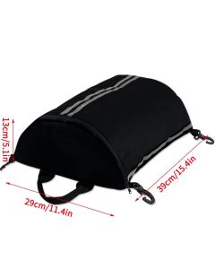Sports Coated Deck Bag for and Kayaks, Black,Reflective Stand Up Paddleboard Storage Accessories with Hooks for Paddle Board Surf Board Kayak Boat Canoe