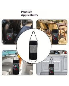 2 Pack Boat Trash Bag, Portable Trash Mesh Bags, Boats Trash Can Boat Garbage Container Boat Accessories for Boat Kayak Camper Fishing Cabin Storage Men Women Adult（black）