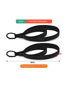 2 Pcs Pilates Straps - Double Loop Ring Straps for Reformer, Padded, Home Gym Workout Yoga exercise accessories