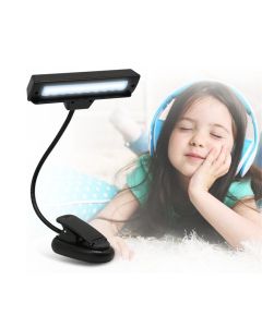 Rechargeable Clip-on Music Stand Orchestra Light- 10 Bright LEDs- Includes USB Cord, Also for Reading, DJs, Artists, Crafting