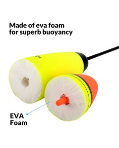 5Pcs  Light Bobbers  Floats Fishing Bobbers Saltwater Freshwater Night Fishing Fishing Floats Lighted Bobbers for Trout，Battery not included 18*2.6cm
