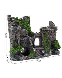 Aquarium Decorations- Castle Fish Tank Decorations for Aquatic Pets to Breed Play and Rest Fish Decorations for Tank