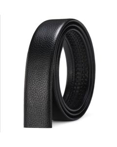 Mens Belt Leather Belt, Effortless Style, Piece Leather Belt with Minimalist Buckle Design (35mm, black)