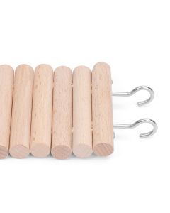 Wooden Hamster Climbing Ladder Toy, Small Animals Cage Accessories for Bird Parrot Hamster Mouse Rat Sugar Glider Hermit Crab Sugar Glider Chinchilla(8*20CM)