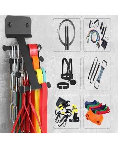 Resistance Rack Band Storage Hanger Gym Equipment Organizer Pull Up Bands Jump Ropes, Storage Rack for Home Gym
