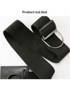 2 pack Endpin Anchor Non-slip Stopper Rest Holder Stand Antiskid Device Adjustable Strap with Thick Pad（black）