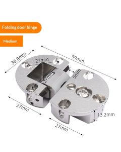 4pcs Zinc Alloy Folding Table Hinge and 90 Degree Butt Hinge for Drop Front Desk, Cabinet, Cupboard Furniture Doors Hardware（medium size）