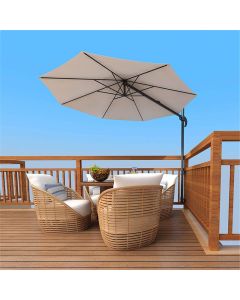 A pair Patio Umbrella Holder,Stainless Steel Offset Patio Umbrella Stand Umbrella Clamp Mount Bracket Heavy Duty for Deck Railing Corner, Mount to Deck, Fences,Balcony