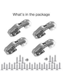 6 pack Lock Connection-Concealed Cabinet Hinges Hinges for Kitchen Cabinet, Invisible Cabinet Hinges for Cupboards, Wardrobes