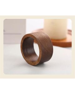 Handcrafted Wood Napkin Rings Set, Set of 12, Wood Napkin Holders,  Hand Made by Skilled artisans - Perfect for Parties, Any Events, Regular Home Use, Family Dinners, Holidays