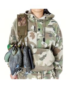 Right Waterfowl Non-Slip Leg Band Bird Hunting Game Strap with Leg Loop Style - Includes Heavy Duty Spring Clip and 8 Metal Cinch Rings